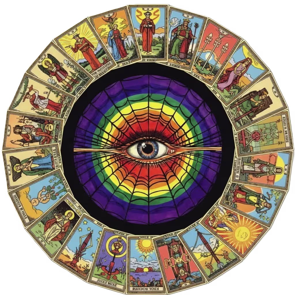 Rueda del tarot con los arcanos mayores – Lectura de Tarot en Línea en CDMX | Consulta Profesional